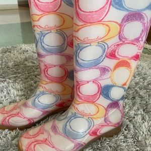 COACH rain boots